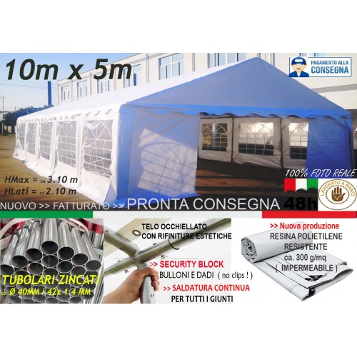 Das Company Tendone Deposito 4x6m Tendone Bianco Impermeabile 560g//m/² Tenda da stoccaggio Rinforzo dell/’Ingresso Gazebo Magazzino Tenda Capannone con telone in PVC Winter MSD