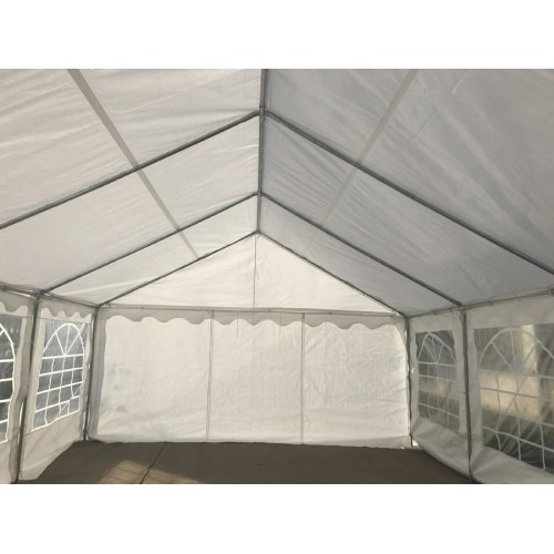 Das Company Tendone Deposito 4x6m Tendone Bianco Impermeabile 560g//m/² Tenda da stoccaggio Rinforzo dell/’Ingresso Gazebo Magazzino Tenda Capannone con telone in PVC Winter MSD